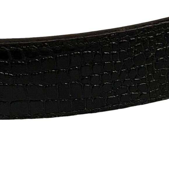 FRONTIER SERIES - ALLIGATOR GRAIN SPLIT COWHIDE BONDED LEATHER LINED BELT  - S3 - Picture 4 of 9
